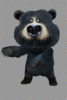 GIF animado (10275) Oso negro bailando