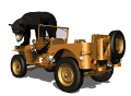 GIF animado (10279) Oso negro en un jeep