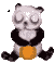 GIF animado (10301) Oso panda comiendo miel