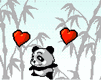 GIF animado (2289) Oso panda enamorado
