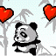 GIF animado (2290) Oso panda enamorado