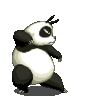 GIF animado (10304) Oso panda haciendo kung fu