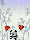 GIF animado (10308) Oso panda romantico