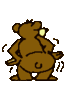 GIF animado (10353) Oso pardo divertido