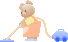 GIF animado (10261) Oso pasando la aspiradora