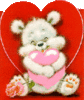 GIF animado (5443) Oso peluche amor