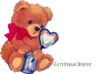 GIF animado (5469) Oso peluche corazon