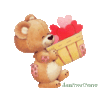 GIF animado (5472) Oso peluche corazon