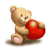 GIF animado (5483) Oso peluche enamorado