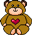 GIF animado (5484) Oso peluche romantico