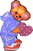 GIF animado (5489) Oso peluche romantico