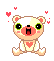GIF animado (5496) Oso peluche romantico