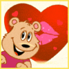 GIF animado (2299) Oso romantico