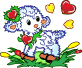 GIF animado (2340) Oveja romantica