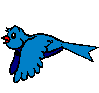 GIF animado (7156) Pajaro azul