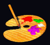 GIF animado (11919) Paleta con pintura