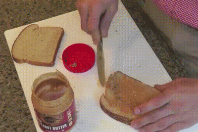 GIF animado (55) Pan mantequilla cacahuete