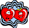 GIF animado (4009) Par corazones