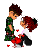 GIF animado (2686) Pareja besandose