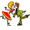 GIF animado (2687) Pareja besandose