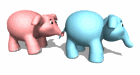GIF animado (9170) Pareja de elefantes