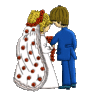 GIF animado (2879) Pareja de novios