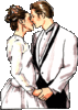 GIF animado (2886) Pareja de novios