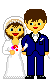 GIF animado (2890) Pareja de novios