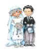 GIF animado (2895) Pareja de novios