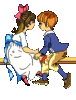 GIF animado (5273) Pareja ninos