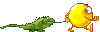 GIF animado (11274) Paseando iguana