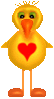 GIF animado (2388) Patito enamorado