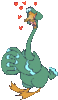GIF animado (2390) Patito enamorado