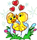 GIF animado (2397) Patitos enamorados