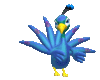 GIF animado (7265) Pavo real bailando