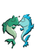 GIF animado (2414) Peces enamorados