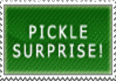 GIF animado (235) Pepinillo sorpresa en un sello