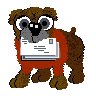 GIF animado (10771) Perro con el correo