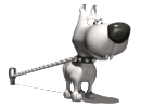 GIF animado (10775) Perro con una cadena