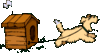 GIF animado (10645) Perro en la caseta