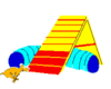 GIF animado (10835) Perro en pruebas de agility