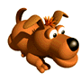 GIF animado (10804) Perro tumbado