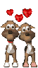 GIF animado (11056) Perros y corazones