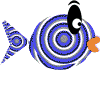 GIF animado (6321) Pez divertido