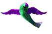 GIF animado (6390) Pez volador