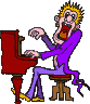 GIF animado (13083) Pianista loco