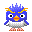 GIF animado (7342) Pinguino azul bailando