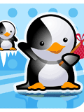 GIF animado (7348) Pinguino despidiendose