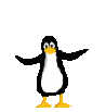 GIF animado (7352) Pinguino haciendo el pino