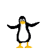GIF animado (7352) Pinguino haciendo el pino